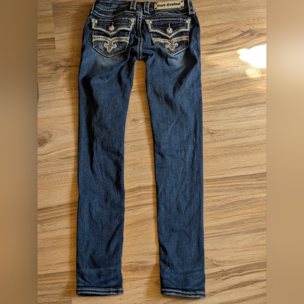 Ladies Rock Revival Kayla Skinny Jeans Size 24(XS)